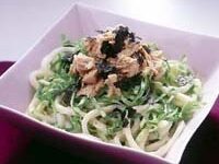 ツナとレタスのサラダうどん